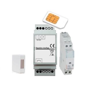 gestion thermostatique de radiateur électrique par SMS